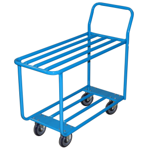Two shelf tube cart