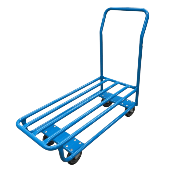 Single shelf tube cart