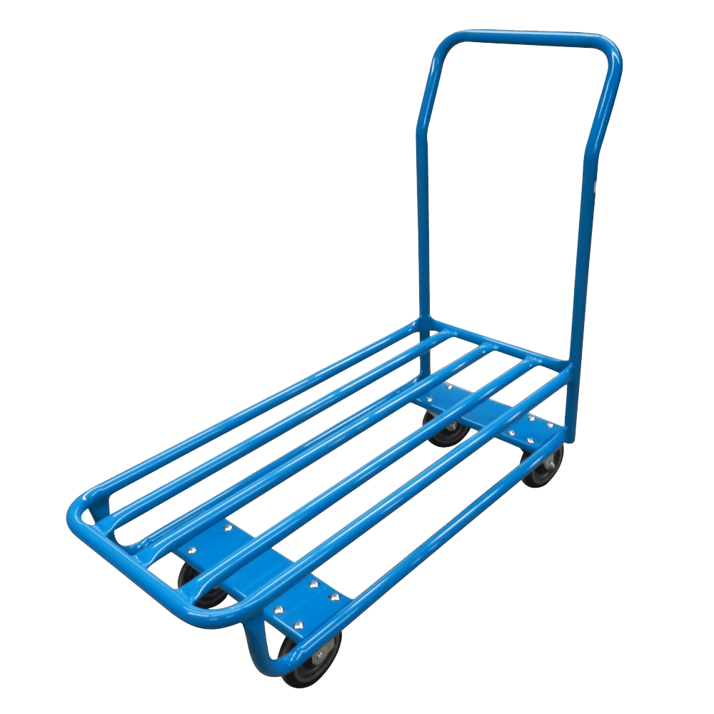 Single shelf tube cart