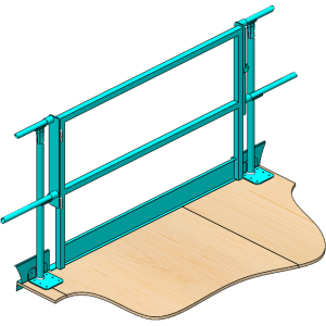 Handrail pipe gate