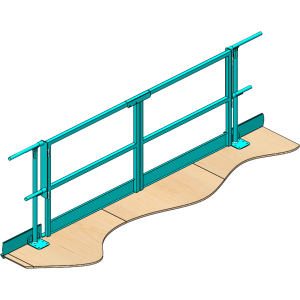 Handrail pipe gate