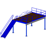Structural mezzanine rendering