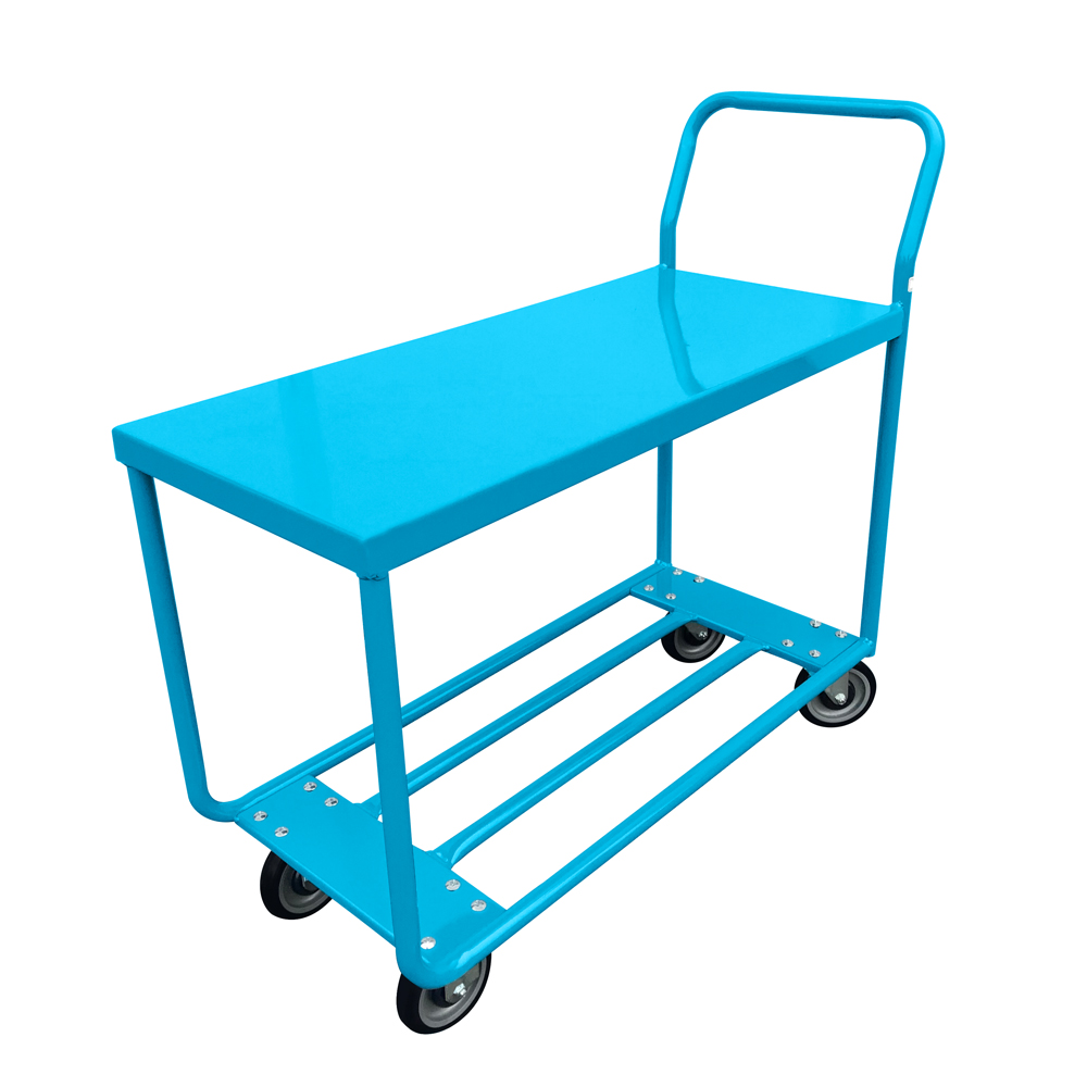 Tube frame stock cart with solid top