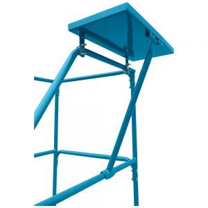 Ladder shelf tray