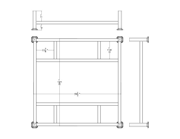 Custom stacking rack