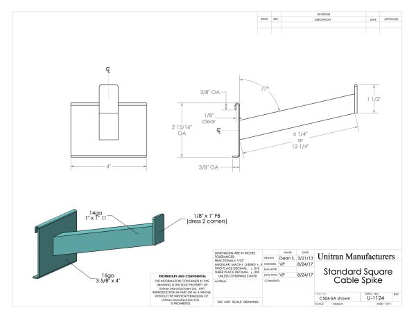 cable spikes