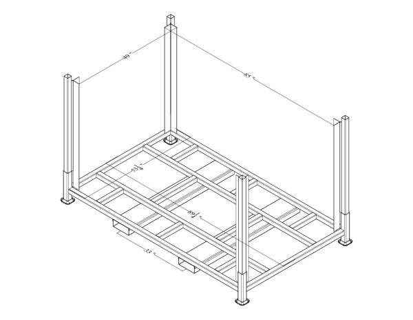 Custom Stacking Racks With Removable Posts