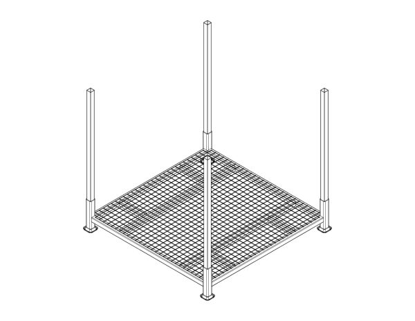 Custom Unitran Stacking Rack