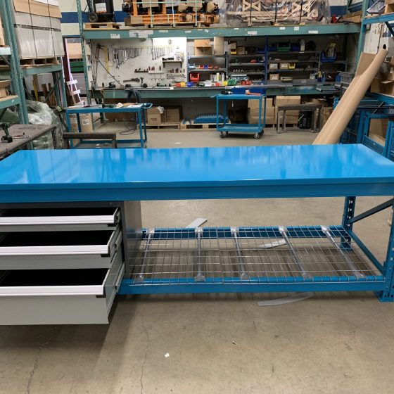 custom workbench in warehouse